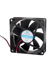 uxcell DC 24V 80mm x 80mm x 25mm 7 Vanes Square Cooling Cooler Fan w Metal Finger Guard