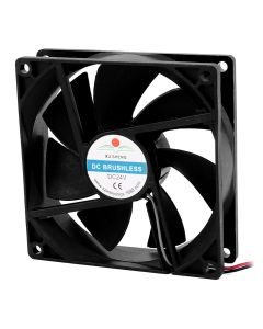 uxcell a16032900ux1695 DC 24V 90mmx90mmx25 mm 7 Vanes Pc CPU Computer Cooling Fan w Metal Finger Guard, 3.54" Width, 3.54" Length