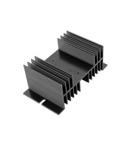 uxcell Black Aluminum Heatsink 4.9" x 2.8" x 2"/12.5 x 7 x 5cm Cooling Fins Heat Dissipation Cooler Heat Sink for Solid State Relay SSR