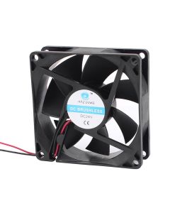 uxcell DC 24V 80mmx80mmx25mm 7 Vanes Cooling Cooler Fan w Metal Finger Guard