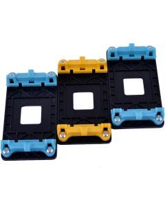 uxcell Plastic AMD CPU Fan Bracket Holder Base 3pcs Blue Yellow for AM2 AM2+ AM3 AM3+ FM1